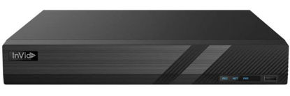 Picture of INVID TECH PN1B-8X8NH 8 Channel Network Video Recorder with 8 Plug & Play Ports, No HDD, Black