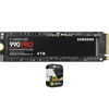 Picture of Samsung MZ-V9P4T0B/AM 990 PRO PCIe 4.0 NVMe M.2 SSD 4TB Bundle with 2 YR CPS Enhanced Protection Pack