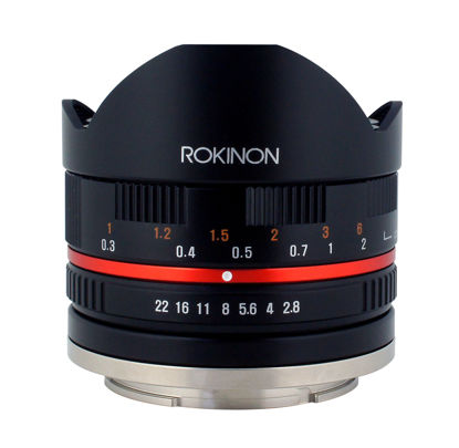 Picture of Rokinon 8mm f/2.8 Series 2 Fisheye Lens for Sony E, Black