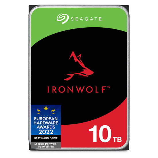 Picture of Seagate IronWolf 10TB NAS Internal Hard Drive HDD - CMR 3.5 Inch SATA 6Gb/s 7200 RPM 256MB Cache for RAID Network Attached Storage (ST10000VNZ004)