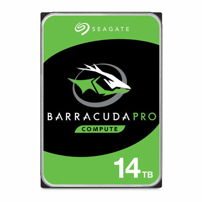Picture of Seagate BarraCuda Pro 14TB Internal Hard Drive Performance HDD - 3.5 Inch SATA 6 Gb/s 7200 RPM 256MB Cache for Computer Desktop PC, Data Recovery (ST14000DM001)