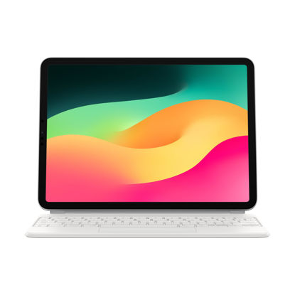 Picture of Apple Magic Keyboard: iPad Keyboard case for iPad Pro 11-inch (1st, 2nd, 3rd, 4th gen) and iPad Air (4th, 5th gen, and M2), Great Typing Experience, Built-in trackpad, US English - White
