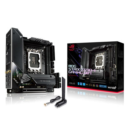 Picture of ASUS ROG Strix Z690-I Gaming mini-ITX Motherboard - WiFi 6E, PCIe 5.0, DDR5, Thunderbolt 4, M.2