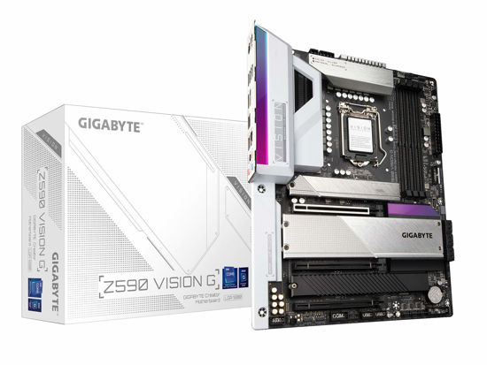 Picture of GIGABYTE Z590 Vision G (LGA 1200/Intel Z590/ATX/3x M.2/PCIe 4.0/USB 3.2 Gen2X2 Type-C/2.5GbE LAN/Motherboard)