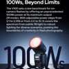 Picture of Godox V100C V100-C 100Ws TTL Flash for Canon Cameras, 400 Full Power Flashes, 1.7s Recycle Time, 2.4G Wireless with External Flash, Touchscreen Flash for Canon EOS Cameras (Godox V100C USA Version)