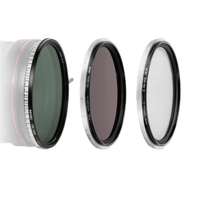 Picture of NiSi - 72mm Swift System VND Mist Kit, 1-5 Stop True Color Variable Neutral Density Filter, Swift Adapter Ring, Two Friction-Mounted Filters (ND16 4-Stop, Black Mist 1/4), Photography and Videography