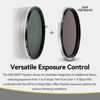 Picture of NiSi - 72mm Swift System VND Mist Kit, 1-5 Stop True Color Variable Neutral Density Filter, Swift Adapter Ring, Two Friction-Mounted Filters (ND16 4-Stop, Black Mist 1/4), Photography and Videography