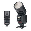 Picture of Flashpoint X100 Round Camera Flash - Canon, Powerful TTL & HSS Speedlight, 2.4G Wireless System, Rechargeable Lithium Battery, Compatible with Godox V100, On-Camera Flash for Professional Photography