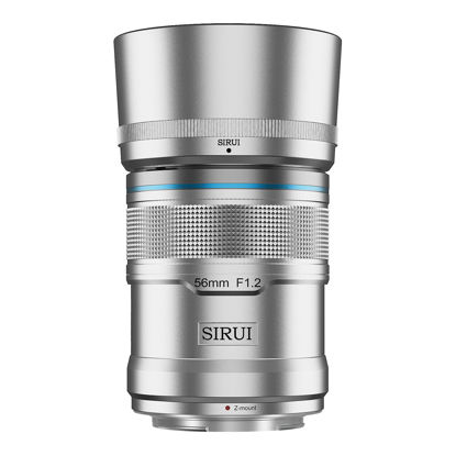Picture of SIRUI Sniper 56mm Autofocus Lens, F1.2 Wide Angle APS-C Camera Lens for Z Mount, Silver