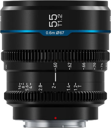 Picture of SIRUI Night Walker 55mm T1.2 S35 Cine Lens, Large Aperture Manual Focus Lens (MS55L-B, L Mount, Black)