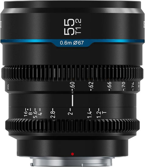 Picture of SIRUI Night Walker 55mm T1.2 S35 Cine Lens, Large Aperture Manual Focus Lens (MS55L-B, L Mount, Black)