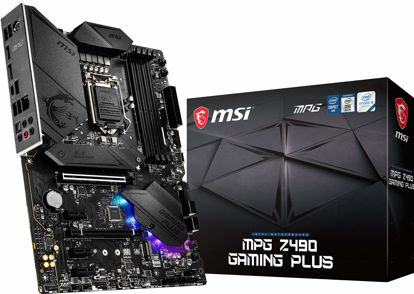 Picture of MSI MPG Z490 Gaming Plus Gaming Motherboard (ATX, 10th Gen Intel Core, LGA 1200 Socket, DDR4, CF, Dual M.2 Slots, USB 3.2 Gen 2, 2.5G LAN, DP/HDMI, Mystic Light RGB)