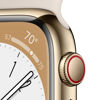 Picture of Apple Watch Series 8 (GPS + Cellular, 45mm) - Gold Stainless Steel Case with M/L Starlight Sport Band (Renewed Premium)
