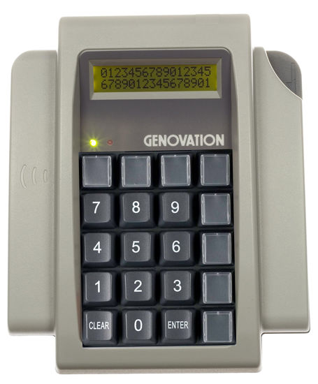 Picture of DSI Genovation Mini Term 910: 20 Key Mechanical Including 8 Relegendable Keys, 2 INES LCD USB