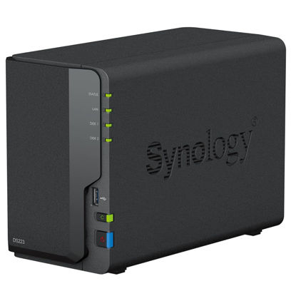 Picture of Synology DS223 Diskstation NAS (Realtek RTD1619B Quad-Core 2GB Ram 1xRJ-45 1GbE LAN-Port)