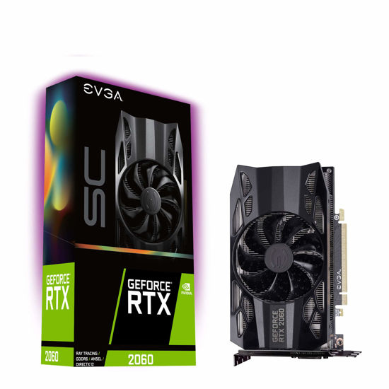 Picture of EVGA GeForce RTX 2060 SC GAMING, 6GB GDDR6, HDB Fan Graphics Card 06G-P4-2062-KR
