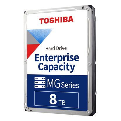 Picture of Toshiba 8TB Enterprise Internal Hard Drive - MG Series 3.5" SATA HDD Mainstream Server and Storage, 24/7 Reliable Operation, Hyperscale and Cloud Storage (MG06ACA800E)