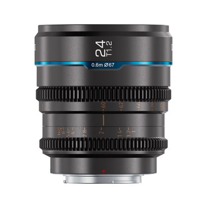 Picture of SIRUI Night Walker 24mm T1.2 S35 Cine Lens, Large Aperture Manual Focus Lens (MS24M-G, M4/3 Mount, Metal Grey)