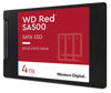 Picture of Western Digital 4TB WD Red SA500 NAS 3D NAND Internal SSD - SATA III 6 Gb/s, 2.5"/7mm, Up to 560 MB/s - WDS400T1R0A, Solid State Hard Drive