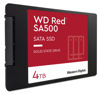 Picture of Western Digital 4TB WD Red SA500 NAS 3D NAND Internal SSD - SATA III 6 Gb/s, 2.5"/7mm, Up to 560 MB/s - WDS400T1R0A, Solid State Hard Drive