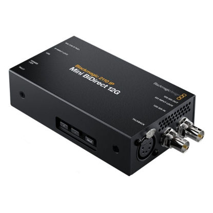 Picture of Blackmagic Design 2110 IP Mini BiDirect 12G ConverteBlackmagic Design 2110 IP Mini BiDirect 12G Converter for Broadcast Cameras Connection to SMPTE-2110 IP Systems (Black)