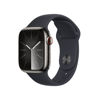 Picture of Apple Watch Series 9 [GPS + Cellular, 41mm] - Graphite Stainless Steel Case with Midnight Sport Band, M/L (Renewed)