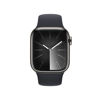 Picture of Apple Watch Series 9 [GPS + Cellular, 41mm] - Graphite Stainless Steel Case with Midnight Sport Band, M/L (Renewed)