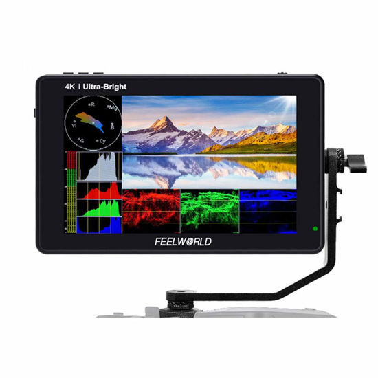 Picture of FEELWORLD LUT7S 7 inch Field Monitor Ultra Bright 2200nit Touch Screen 3D LUT 4K HDMI 3G-SDI Input/Output Full HD 1920x1200 IPS, Waveform Vector Diagram Histogram Ultra Versatile Combination…