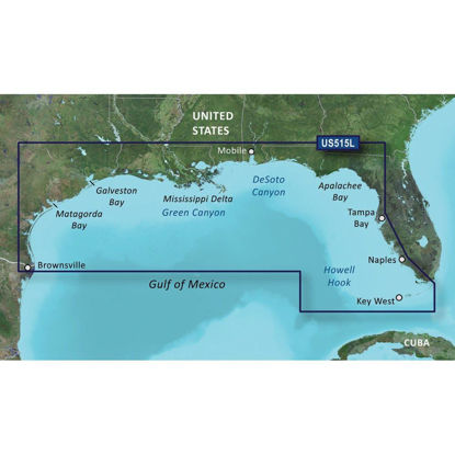 Picture of Garmin Charts 3930411 Garmin Bluechart® G2 Vision® Hd - Vus515l - Brownsville - Key Largo - Microsd&153;/sd&153;