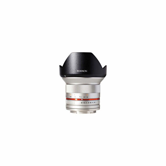 Picture of Rokinon 12mm f/2.0 CS Lens for Fujifilm X, Silver