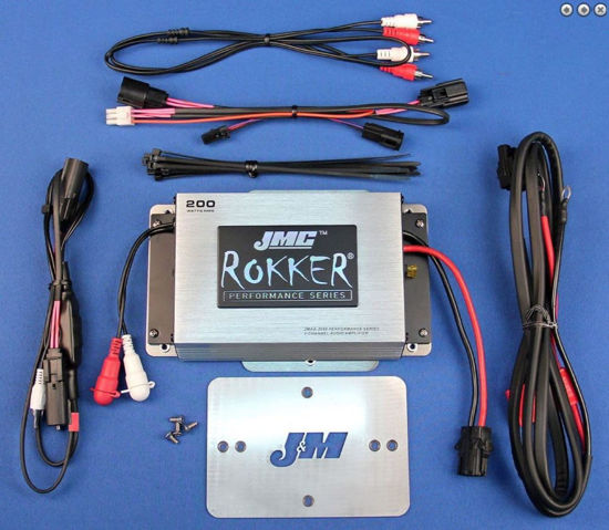 Picture of JMC Rokker 200 Watt, 2 Channel Amplifier kit 2015 and Newer Harley Road Glide Models