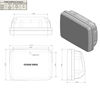 Picture of NavPod GP2050 SailPod Un-Cut (usable face = 12.75" w x 8.75" h)(32.4cm w x 22.2cm h) for 12" Wide Guard