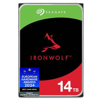 Picture of Seagate IronWolf Pro 14TB NAS Internal Hard Drive HDD - CMR 3.5 Inch SATA 6Gb/s 256MB Cache for RAID Network Attached Storage, Data Recovery Service - Frustration Free Packaging (ST14000NEZ008)