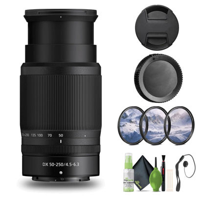 Picture of Nikon NIKKOR Z DX 50-250mm f/4.5-6.3 VR Telephoto Zoom Lens Z Series Mirrorless Cameras (20085) + Filter Kit + Cap Keeper + Cleaning Kit