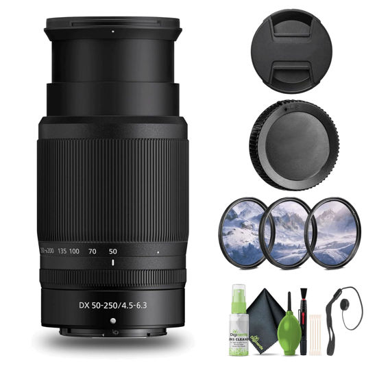 Picture of Nikon NIKKOR Z DX 50-250mm f/4.5-6.3 VR Telephoto Zoom Lens Z Series Mirrorless Cameras (20085) + Filter Kit + Cap Keeper + Cleaning Kit