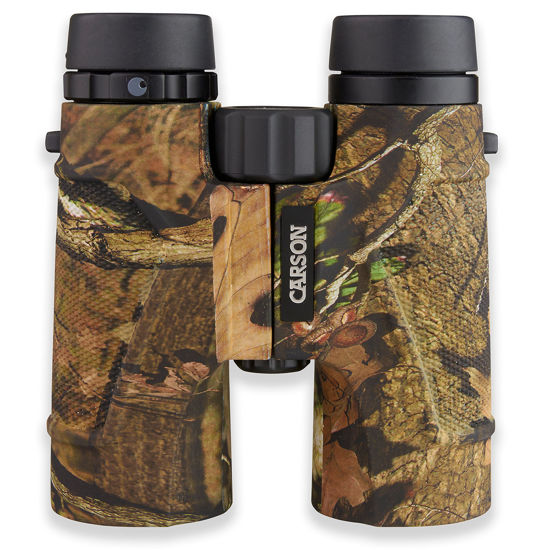 Picture of Carson 3D Series 10x42mm High Definition Compact and Waterproof Binoculars with ED Glass, Mossy Oak Camouflage (TD-042EDMO)