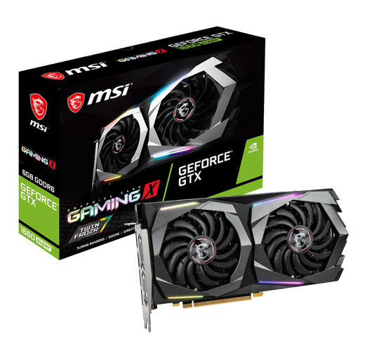 Picture of MSI Gaming GeForce GTX 1660 Super 192-bit HDMI/DP 6GB GDRR6 HDCP Support DirectX 12 Dual Fan VR Ready OC Graphics Card (GTX 1660 Super Gaming X)