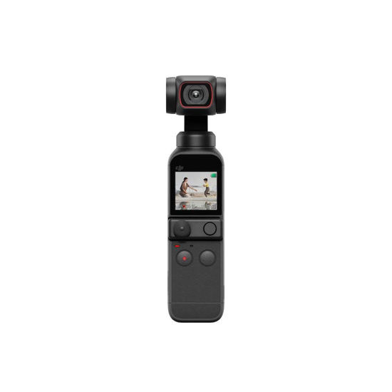 Picture of DJI Pocket 2 - Handheld 3-Axis Gimbal Stabilizer with 4K Camera, 1/1.7" CMOS, 64MP Photo, Face Tracking, YouTube, TikTok, Vlog, Portable Video Camera for Android and iPhone, Black