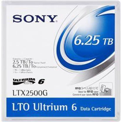 Picture of 10-Pack SONY LTO 6 Ultrium LTX2500G (2.5/6.25 TB) Tape Data Cartridge
