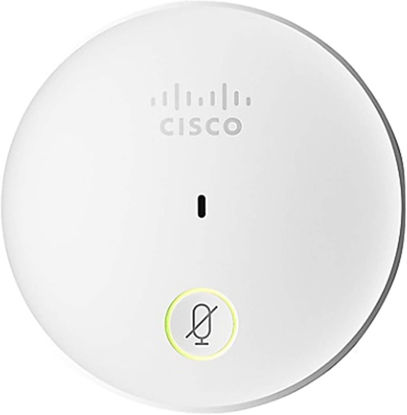 Picture of Cisco Systems Cisco Microphone - 80 Hz to 20 kHz - Wired - 24.61 ft -34 dB - Boundary - Omni-Directional - Table Mount - Mini-Phone (CS-MIC-Table-J=)