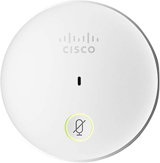 Picture of Cisco Systems Cisco Microphone - 80 Hz to 20 kHz - Wired - 24.61 ft -34 dB - Boundary - Omni-Directional - Table Mount - Mini-Phone (CS-MIC-Table-J=)