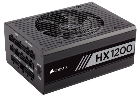 Picture of Corsair HX Series, HX1200, 1200 Watt, Fully Modular Power Supply, 80+ Platinum Certified, Model Number: CP-9020140-NA