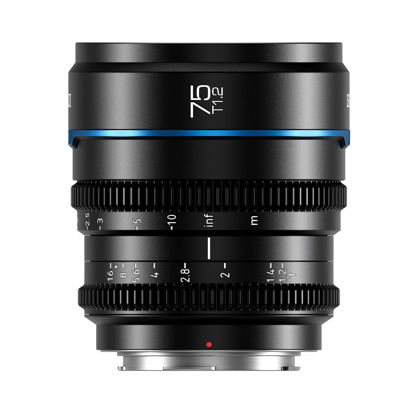 Picture of SIRUI Night Walker 75mm S35 Telephoto Cine Lens, T1.2 Large Aperture Manual Focus Lens for BMPCC4K, GH5II, GH5S, GH6, Z Cam (MS75M-B, M4/3 Mount, Black)