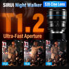 Picture of SIRUI Night Walker 75mm S35 Telephoto Cine Lens, T1.2 Large Aperture Manual Focus Lens for BMPCC4K, GH5II, GH5S, GH6, Z Cam (MS75M-B, M4/3 Mount, Black)
