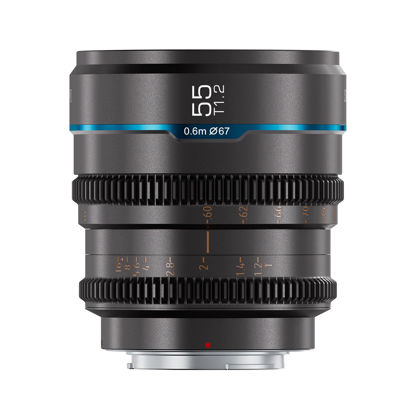 Picture of SIRUI Night Walker 55mm T1.2 Cine Lens, Large Aperture Manual Focus Lens (MS55X-G, X Mount, Metal Grey)