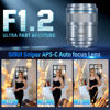 Picture of SIRUI Sniper 16mm Autofocus Lens, F1.2 Wide Angle APS-C Camera Lens for X-T4, X-T5, X-H1, X-H2/H2S, X-T3, X-T30, X-S10 (X Mount, Silver)