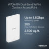 Picture of NETGEAR Wireless Outdoor Access Point (WAX610Y) - WiFi 6 Dual-Band AX1800 Speed | Up to 200 Devices | 1x2.5G Ethernet Port | IP55 Weatherproof | 802.11ax | Insight Remote Management | PoE+ Powered