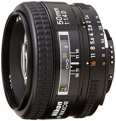 Picture of Nikon AF FX NIKKOR 50mm F/1.4D DSLR Lens with Auto Focus for Nikon DSLR Cameras (Renewed)