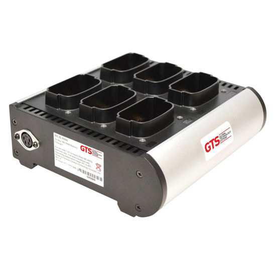 Picture of GTS HCH-9006-CHG 6-Bay Battery Charger for Motorola MC9000/MC9100/MC9200 Series, Power Supply Includes Charges Both HMC9000-LI(24) and OEM KT-21-61261-01 Batteries