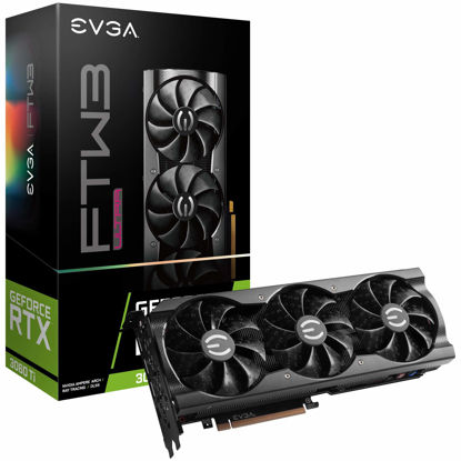 Picture of EVGA GeForce RTX 3060 Ti FTW Ultra Gaming, 08G-P5-3667-KL, 8GB GDDR6, iCX3 Cooling, ARGB LED, LHR